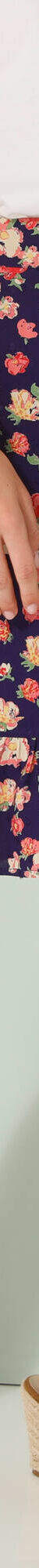 Jupe évasée volantée, imprimé fleuri (indigo / corail) Jupe évasée volantée, imprimé fleuri (indigo / corail)